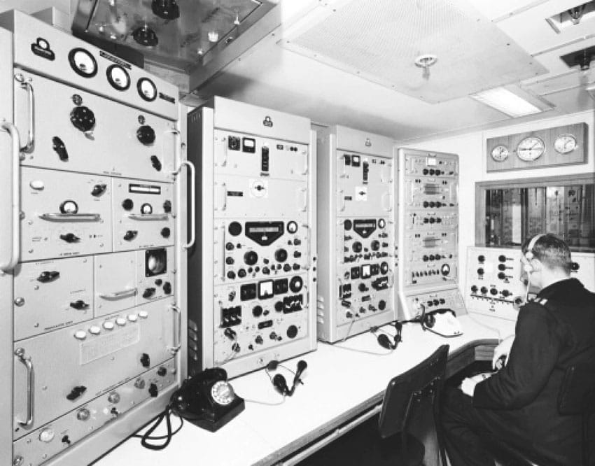 RT desk, SS Canberra